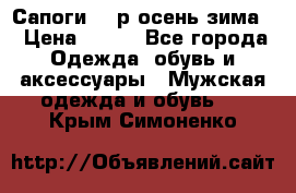 Сапоги 35 р.осень-зима  › Цена ­ 700 - Все города Одежда, обувь и аксессуары » Мужская одежда и обувь   . Крым,Симоненко
